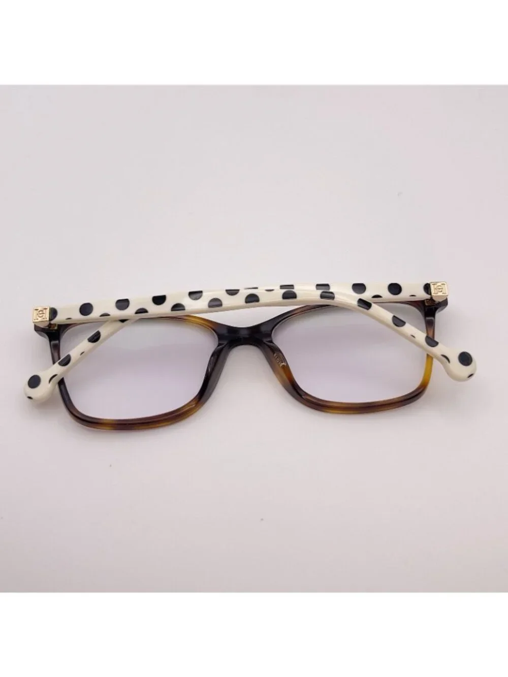 Carolina Herrera VHE895K 0752 Eyeglass Frames Polka Dot Brown Tort 51-16-135